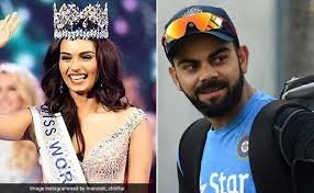 मिस वर्ल्ड मानुषी छिल्लर ने क्रिकेट के दिग्गज खिलाड़ी से दिलचस्प सवाल पूछा