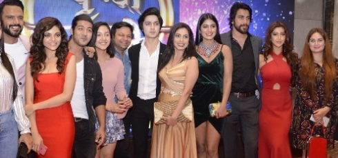 Sonarika Bhadoria who walked in pretty in a red gown