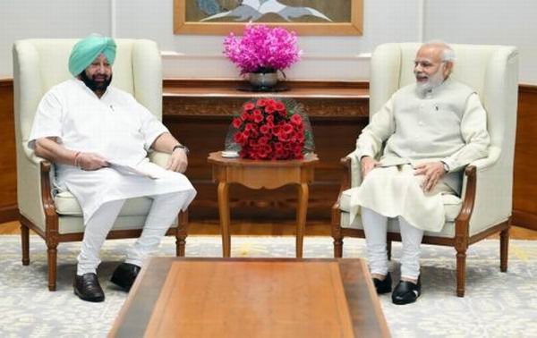 ਕੈਪਟਨ ਅਮਰਿੰਦਰ ਸਿੰਘ ਵੱਲੋਂ ਪ੍ਰਧਾਨ ਮੰਤਰੀ ਨਾਲ ਮੁਲਾਕਾਤ