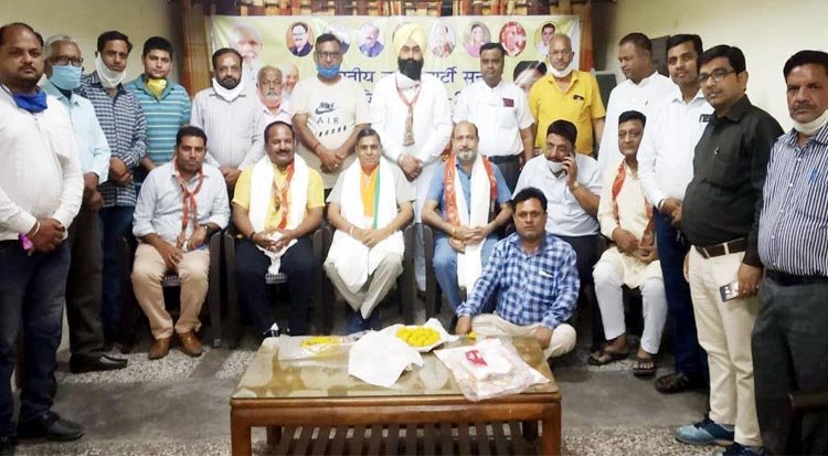 भाजपा के नव-नियुक्त प्रदेश कार्यकारिणी सदस्यों का किया सम्मान