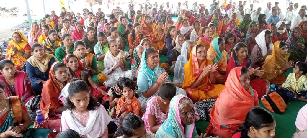 सत्संग ओर भण्डारे के आयोजन से सम्पन्न हुई शरद पूर्णिमा