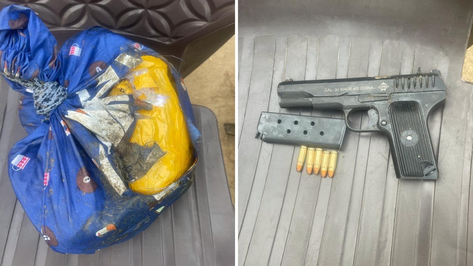 PUNJAB POLICE IN JOINT OPERATION WITH BSF RECOVER 3KG HEROIN, PISTOL FROM TARN TARAN