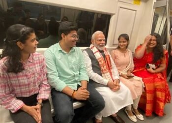 PM Modi Travels By Metro To Attend Delhi University’s Centenary Celebrations