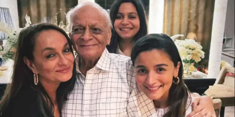Alia Bhatt’s maternal grandfather is no more