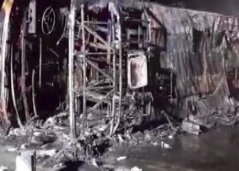 25 bus passengers charred to death as vehicle catches fire on Samruddhi Expressway in Maharashtra