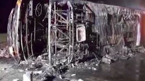 25 bus passengers charred to death as vehicle catches fire on Samruddhi Expressway in Maharashtra