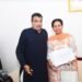 MP Patiala Preneet Kaur meets with Union Road Minister Nitin Gadkari