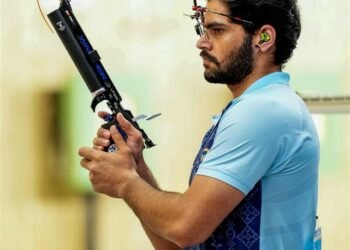 Indian men’s 10m air pistol team strikes gold at Asian Games