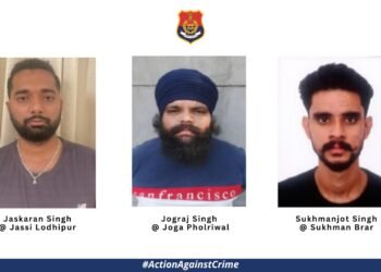 PUNJAB POLICE’S AGTF IN JOINT OP WITH CENTRAL AGENCIES ARREST THREE SHOOTERS OF GANGSTER SONU KHATRI; 3 PISTOLS RECOVERED
