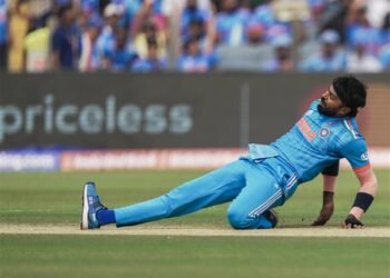 Injury scare for India as Hardik Pandya twists ankle during World Cup clash against Bangladesh, taken for scans