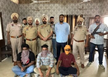 PUNJAB POLICE AVERT POSSIBLE TARGET KILLINGS; THREE MEMBERS OF BKI-BACKED TERROR MODULE HELD WITH 2 PISTOLS