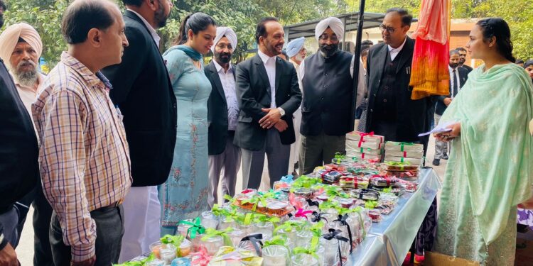 An exhibition of decorative items made by the inmates of the Central Jail was held in the district courts.