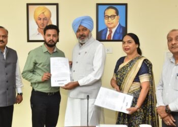 Finance Minister Harpal Cheema hands over appointment letters to 13 Section Officers