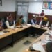 BALKAR SINGH CONDUCTED A REVIEW MEETING WITH OFFICIALS FROM THE HEAD OFFICE AND COMMISSIONERS OF MUNICIPAL CORPORATIONS TO DISCUSS DEVELOPMENT WORKS