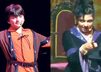 AbRam does dad Shah Rukh Khan’s signature pose at annual function; SRK, Gauri Khan can’t contain their joy: Watch
