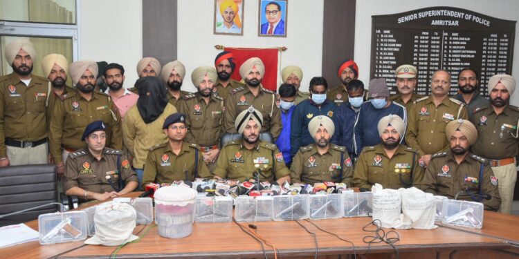 AMRITSAR POLICE BUST INTER-STATE ARMS SMUGGLING RACKET; ONE HELD WITH 13 PISTOLS