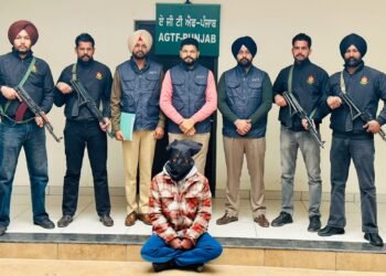PUNJAB POLICE’S AGTF ARREST OPERATIVE OF LAWRENCE BISHNOI & GOLDY BRAR GANG; ONE PISTOL, TOYOTA FORTUNER RECOVERED