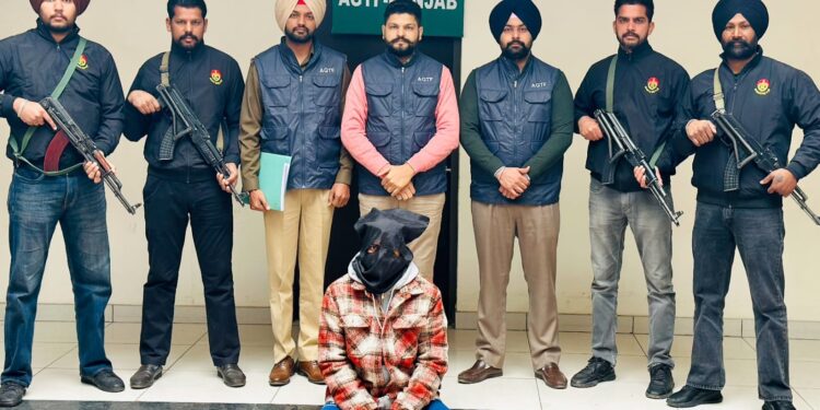PUNJAB POLICE’S AGTF ARREST OPERATIVE OF LAWRENCE BISHNOI & GOLDY BRAR GANG; ONE PISTOL, TOYOTA FORTUNER RECOVERED
