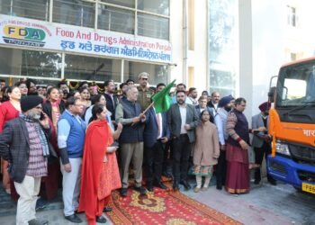 “FOOD SAFETY ON WHEELS”; DR BALBIR SINGH FLAGS OFF MOBILE FOOD TESTING VANS