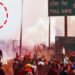 Haryana police used drones to fire tear gas bullets on farmers at the Shambhu barrier, resulting in the arrest of several farmers and causing multiple injuries.