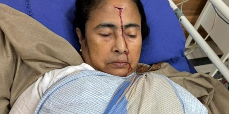 Mamata Banerjee sustains significant injury in a car crash and is transported to the hospital, as reported by TMC.