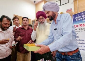 Sidhu Moosewala’s parents are celebrating the birth of their newborn son.
