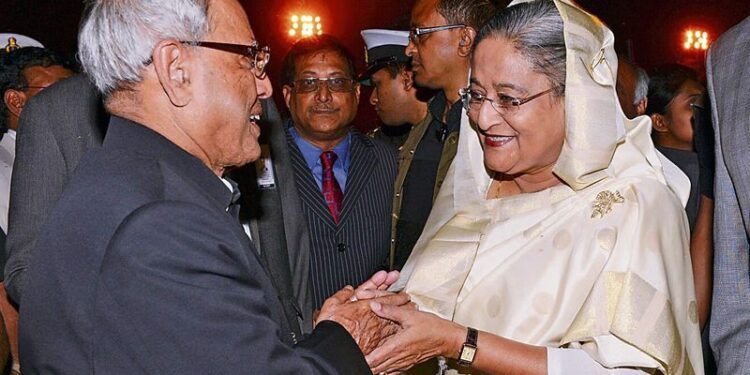 Sheikh Hasina received support from Indira Gandhi.
