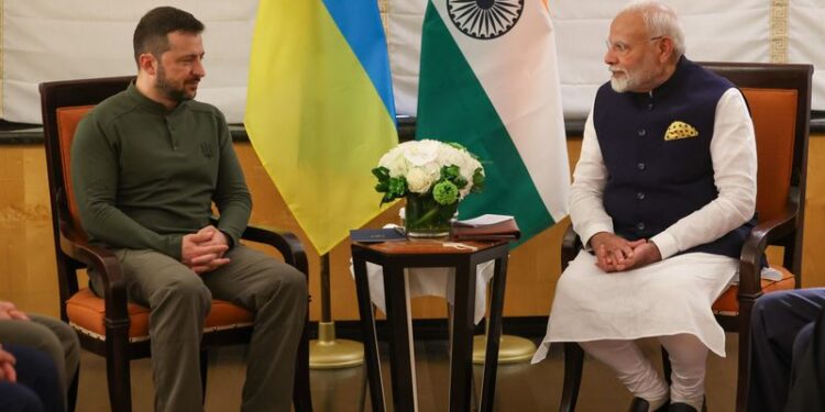 PM Modi engages with Ukraine President Zelenskyy in New York.