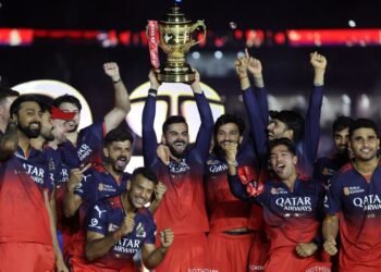 RCB secures victory over Punjab Kings to claim the IPL trophy.