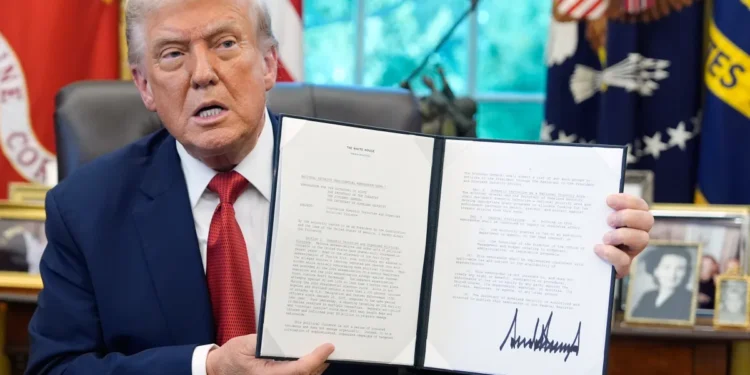 Trump enacts a full 100% tariff on imported pharmaceutical drugs.