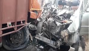 पटियाला-चीका रोड पर एक इनोवा कार व ट्रक में भीषण टक्कर