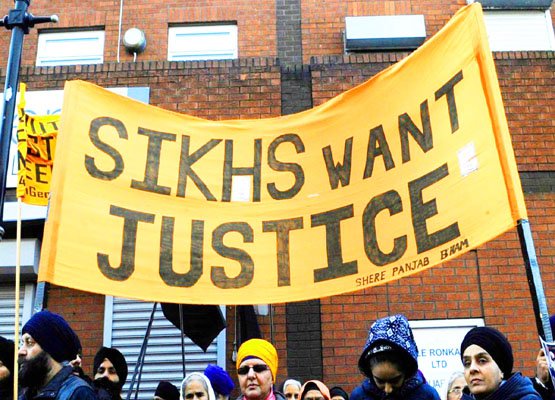 SFJ PROTEST OUTSIDE CM’s BIRMINGHAM EVENT VENUE WAS A DAMP SQUIB: PUNJAB GOVT.