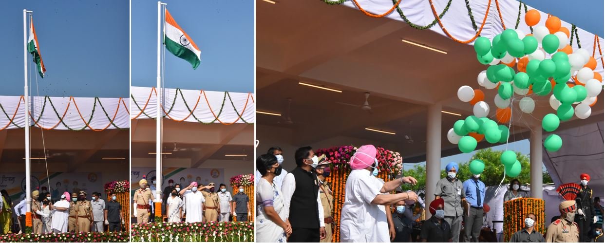 ਮੁੱਖ ਮੰਤਰੀ ਨੇ ਲਹਿਰਾਇਆ ਕੌਮੀ ਤਿਰੰਗਾ, ਕਿਹਾ : ਚੀਨ ਤੇ ਪਾਕਿਸਤਾਨ ਤੋਂ ਸਰਹੱਦੀ ਖਤਰੇ ਨਾਲ ਲੜਨ ਲਈ ਤਿਆਰ ਰਹਿਣ ਦਾ ਦਿੱਤਾ ਸੱਦਾ