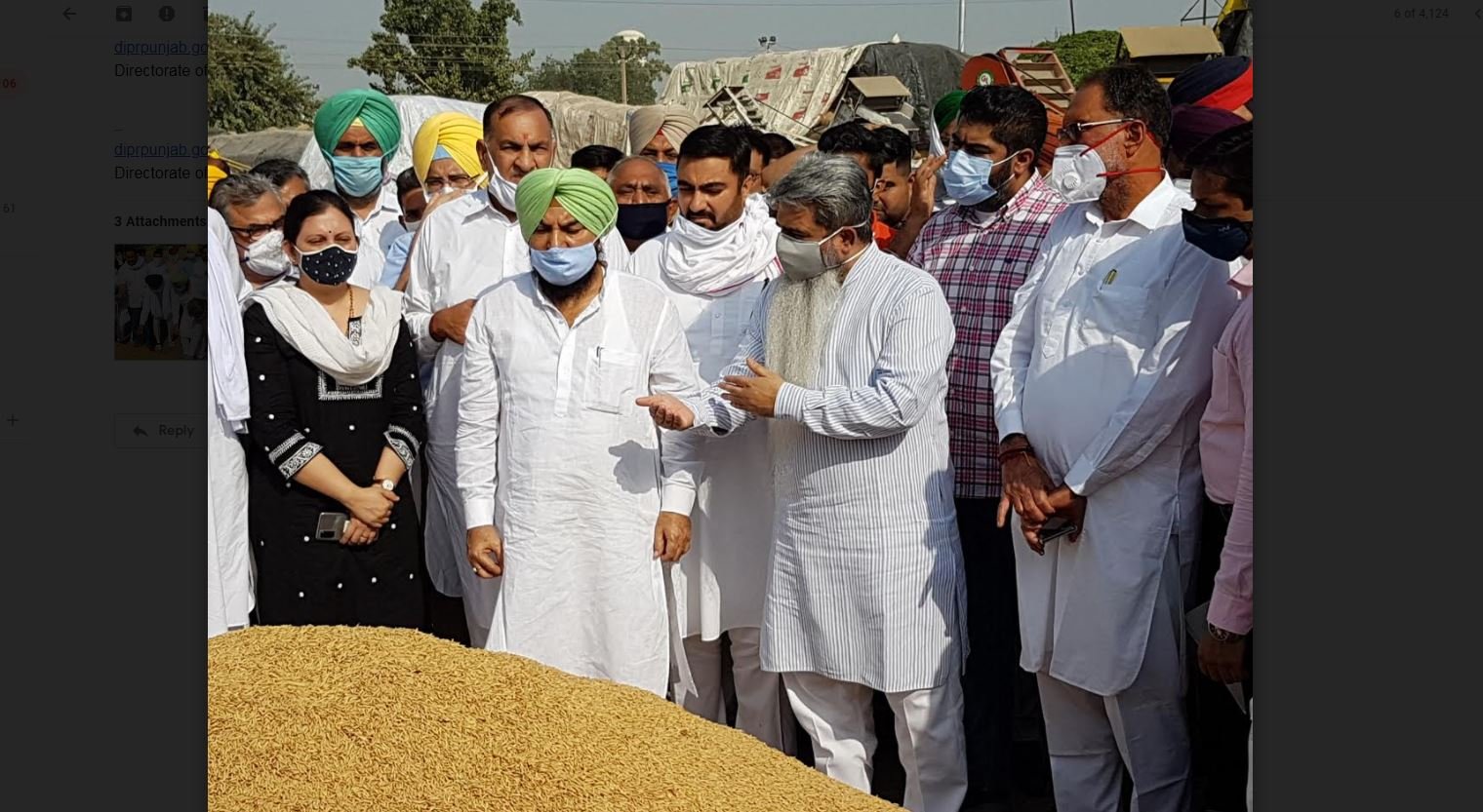 ਖ਼ੁਰਾਕ ਤੇ ਸਿਵਲ ਸਪਲਾਈ ਮੰਤਰੀ ਆਸ਼ੂ ਵੱਲੋਂ ਪੰਜਾਬ ‘ਚ ਝੋਨੇ ਦੀ ਸਰਕਾਰੀ ਖ਼ਰੀਦ ਦੀ ਸ਼ੁਰੂਆਤ