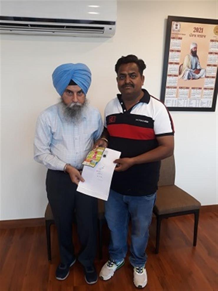RAJPURA MAN WINS ONE CRORE ON RS. 100 TICKET
