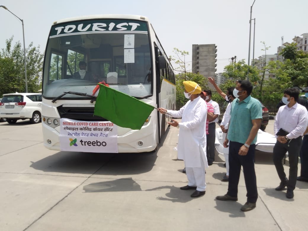 Punjab Government sets up Mobile Covid Care Unit in partnership with Treebo Hotels- Balbir SidhuChandigarh/SAS Nagar, May 31: The State Government has set up a Mobile Covid Care Unit (MCCU) in partnership with Treebo Hotels to serve the remote villages of the district, informed Balbir Singh Sidhu Health Mnister Punjab while flagging it off from District Administrative Complex of Sahibzada Ajit Singh Nagar on Monday. The idea of setting up this MCCU under Mission Fateh -2.0 for Corona Mukat Punjab is to serve the rural communities in these difficult times, who have limited access to healthcare. The MCCU will be equipped with 20 beds, 10 oxygen concentrators, on-site medical and nursing staff and medical supplies. S.A.S. Nagar District Administration will be the first to run the Mobile Covid Care Unit. After the success of pilot MCCU, a few more would be pressed into operation, informed HM. The spread of the pandemic into the smaller cities and villages from the Tier I and metro cities underscores the need of a mobile unit to address Covid-19 patients in the interiors, said Sidhu .He said that this mobile unit is quick to set up and can dispense medical attention to the remotest places where the medical infrastructure might not be adequate to handle the current magnitude of the situation. In the meanwhile, Deputy Commissioner Girish Dayalan informed that the district administration of SAS Nagar has arranged medical and nursing staff along with medical supplies and consumables while Treebo has come forward in setting up the mobile base camp with oxygen concentrators. This camp will offer free service including medication to the rural residents. Commenting on this initiative, Puneet Puri, Vice President-Business Development, at Treebo Hotels said “Treebo would like to thank the District Administration of S.A.S. Nagar for their support in setting up this initiative. With COVID spreading to the hinterland it is crucial that quality care and services are provided to those who need it the most. The Mobile Covid Care Unit aims to ensure that free good quality care reaches the most vulnerable sections of the society. As a responsible corporate citizen of India, we consider it our duty to stand with our fellow citizens in these difficult times”. Earlier, Treebo set up Covid Care Centres in the National Capital Region (NCR), and has now come up with Mobile Covid Care Unit to tackle the mobile nature of the spread of infection. Pertinently, Treebo Hotels is one the largest hotel chains in the country. It operates a network of 500+ hotels across 100+ cities . Treebo was founded in 2015 by Sidharth Gupta, Kadam Jeet Jain and Rahul Chaudhary.