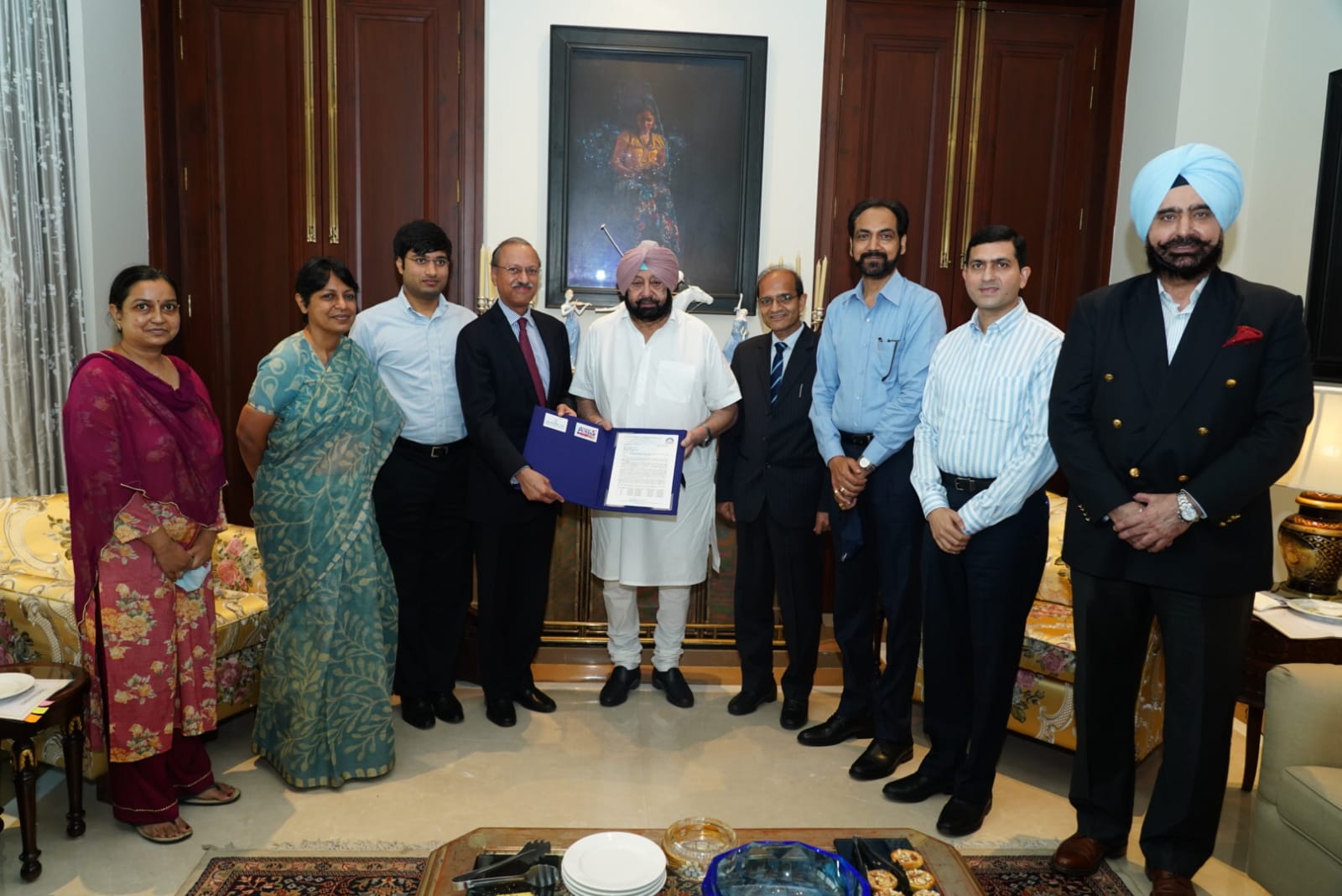 PUNJAB CM HANDS OVER 17-ACRE LAND ALLOTMENT LETTER TO JK GROUP TO SET UP UNIT IN LUDHIANA CYCLE VALLEY