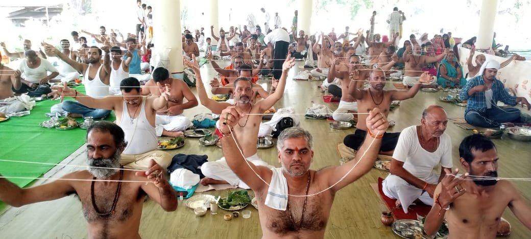 सर्व पितृ मोक्ष अमावस्या ऋषि, देव, पितृ सहित शहीद हुये सैनिकों का किया तर्पण