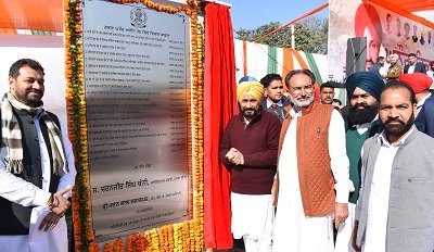 CM CHANNI SETS IN MOTION DEVELOPMENT PROJECTS WORTH RS.269 CRORE IN GHANAUR CONSTITUENCY