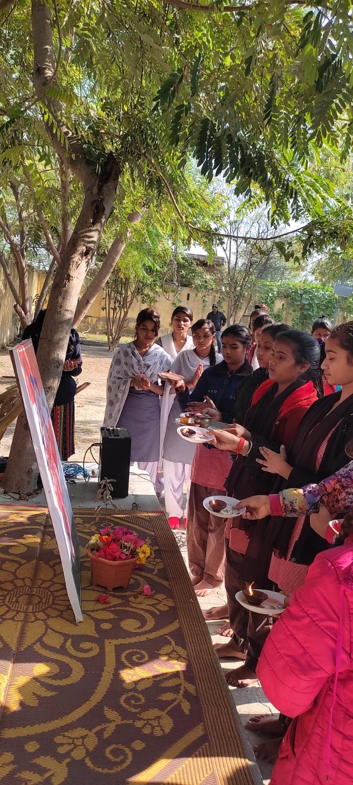 अमृत महोत्सव के अंतर्गत हुआ भारत माता पूजन एवं वंदे मातरम गायन