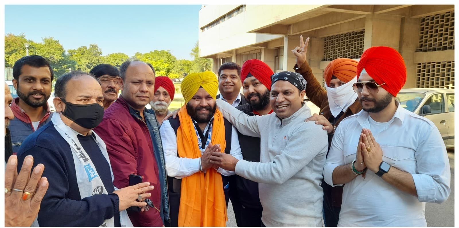 चंडीगढ़ में भी केजरीवाल ” नारा चंडीगढ़ में लगाते हुए आम आदमी पार्टी के कार्यकर्ता आम सुने जाते हैं