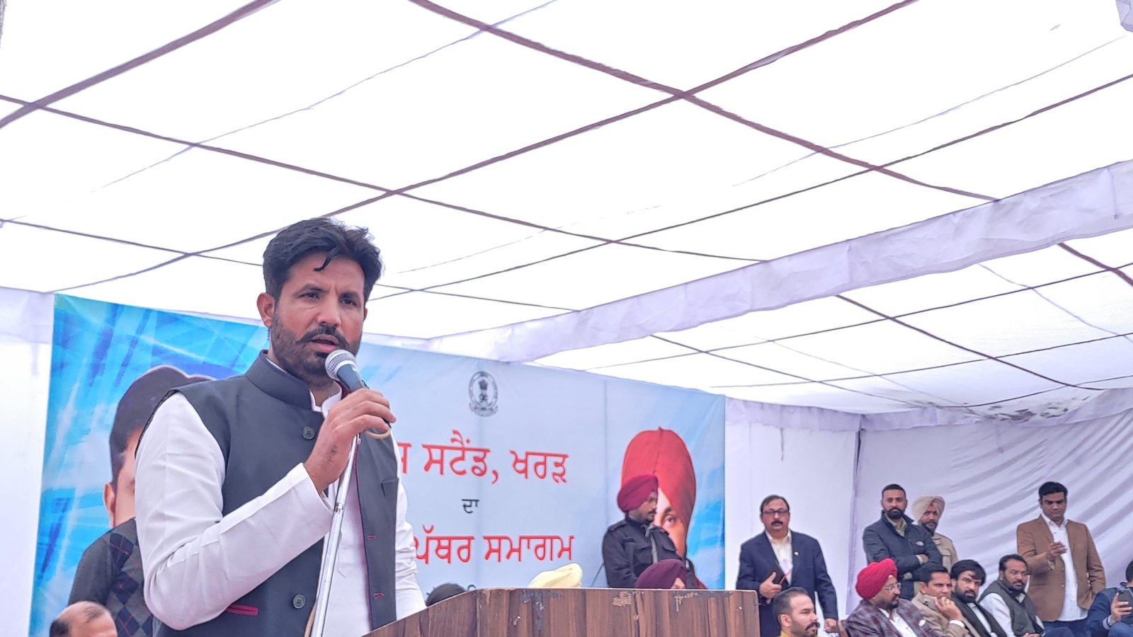 CM CHANNI’S DREAM PROJECT, RAJA WARRING LAYS FOUNDATION STONE OF MODERN BUS STAND KHARAR