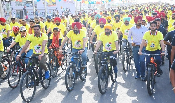 15,000 CYCLISTS TO GENERATE AWARENESS AGAINST DRUGS UNDER THE SUPERVISION OF BHAGWANT MANN