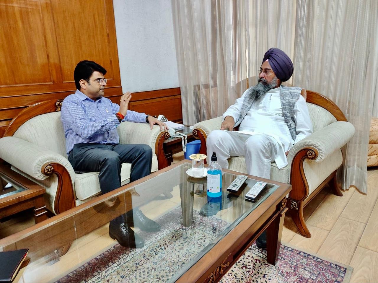 GAU SEWA COMMISSION CHAIRMAN CALLS ON VIDHAN SABHA SPEAKER