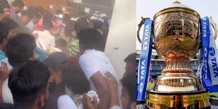 IPL Final 2023: Fans climb on top of each other for tickets
