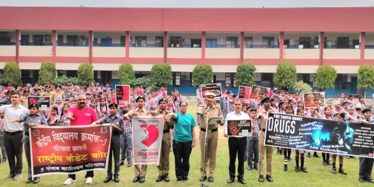 केंद्रीय विद्यालय नंबर 3 के छात्रों द्वारा नशे के खिलाफ जागरूकता रैली का आयोजन सराहनीय है, प्रिंसिपल बलवंत सिंह