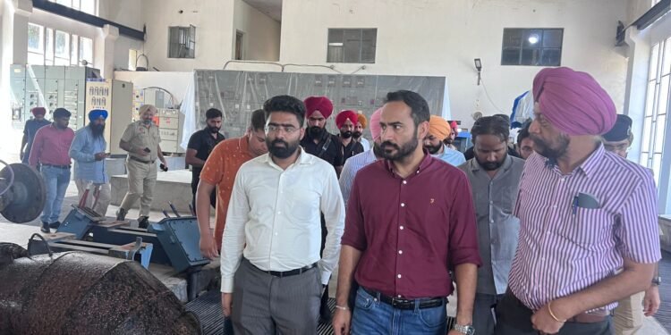 मीत हेयर द्वारा कजौली वाटर वर्कस का दौरा, ट्राईसिटी को पानी सप्लाई में कोई दिक्कत नहीं आने दी जायेगी