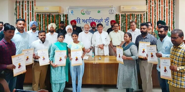 जिम्पा ने पटियाला में मुख्यालय में जल सप्लाई विभाग के कामों का लिया जायज़ा