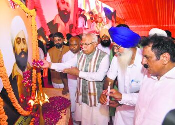 शहीद उधम सिंह के शहीदी दिवस पर कुरुक्षेत्र में राज्य स्तरीय समारोह