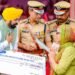 मुख्यमंत्री ने ड्यूटी दौरान शहीद हुए पुलिस मुलाजिमों के परिवारों को सहायता राशि के तौर पर तीन करोड़ रुपए के चैक सौंपे